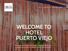 Tablet Screenshot of hotelpuertoviejocostarica.com